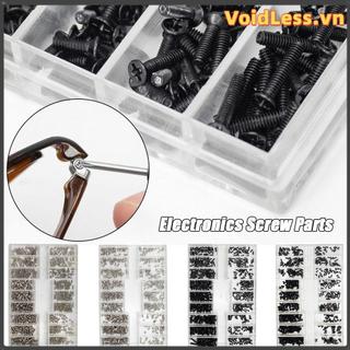 VOIDLESS 500 Cái / bộ Kính Vít Đồng Hồ Sửa Chữa Phụ Kiện Nắp Sau Sửa Chữa Kính Mát Phần