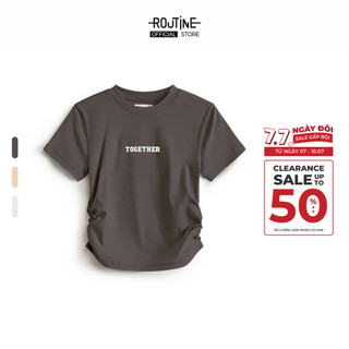 Áo Thun Tay Ngắn Nữ Hình In Form Fitted - Routine 10S25TSSW042