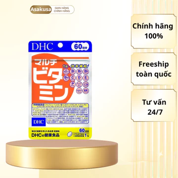 Viên uống Vitamin Tổng Hợp DHC bổ Sung 12 vitamin thiết yếu hàng ngày nâng cao sức khỏe, da gói 60 viên 60 ngày