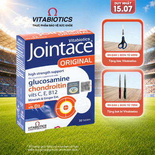Thực Phẩm Bảo Vệ Sức Khỏe JOINTACE TABLETS Hỗ Trợ Tăng Tiết Dịch và Tăng Sức Khỏe Cho Khớp Hộp 30 viên Vitabiotics