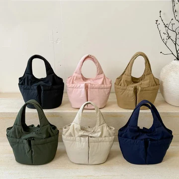 Túi tote Túi xách Túi mua sắm Túi xách công nhân văn phòng Tay cầm bằng vải Nylon thông thường Túi xách phong cách Nhật Bản Túi tote cầm tay Túi xách mẹ nhiều lớp Túi xách phong cách Hàn Quốc Túi tote