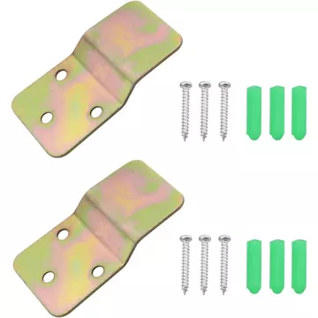 2 Đếm Giá Đỡ Treo Tường Có Ốc Vít Và Ống Mở Rộng Cho Quạt Treo Tường, Tấm Treo, Móc Cố Định, Giá Đỡ Gắn Quạt Điện, Thép, Kẽm, Phong Cách Hiện Đại