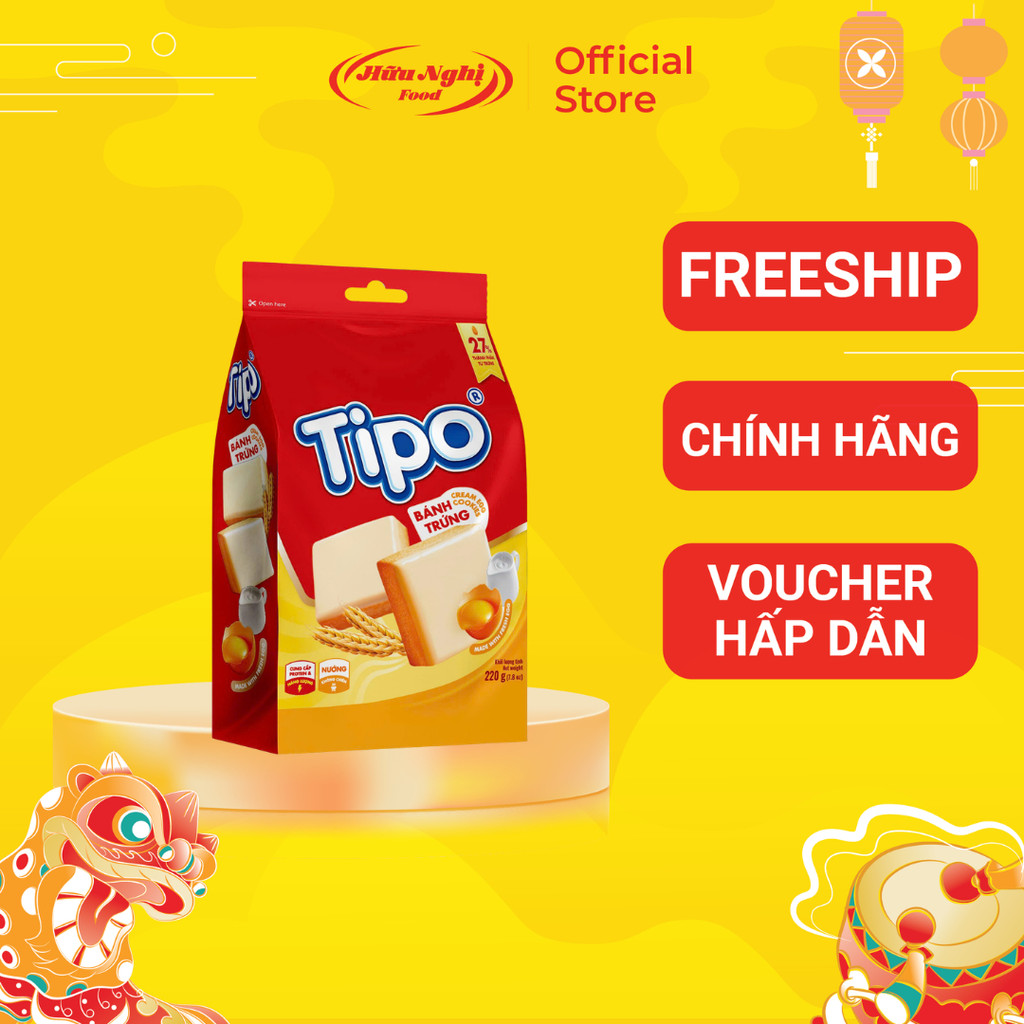 Bánh Tipo Trứng Nướng Vị Sữa Hữu Nghị 240g