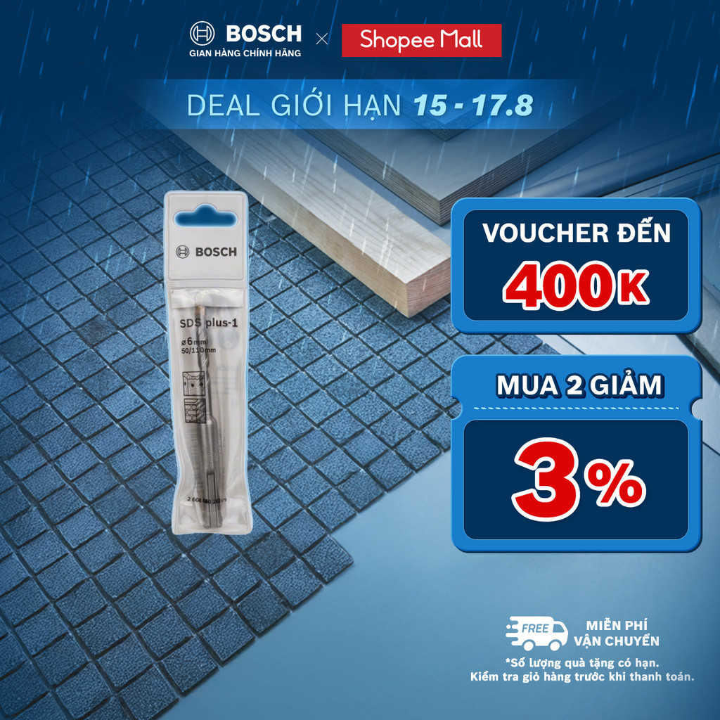 Mũi khoan bê tông Bosch SDS Plus-1