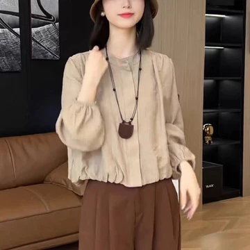 Áo Sơ Mi Dài Tay Hàn Quốc ins Retro Áo Sơ Mi Tay Dài Nữ Áo Sơ Mi Tay Dài Quần Áo Bé Gái Tính Khí Giảm Tuổi Phong Cách Phương Tây Áo Sơ Mi Nữ Đẹp Độc Đáo Áo Sơ Mi Nhỏ