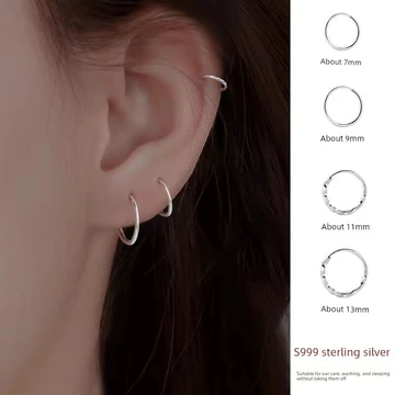 khuyên tai titan không gỉ khuyên tai trong suốt Bông tai xỏ khuyên tai bằng bạc S999, bông tai xỏ khuyên tai, bông tai xỏ khuyên tai không gây dị ứng cao cấp