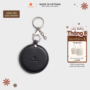 Ví Yuumy (Thời trang nữ tích hợp gương dễ thương - Móc khóa da Seasand YMK23)