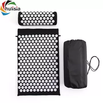Thảm bấm huyệt có gối Thảm bấm huyệt di động và Bộ gối đệm lớn cho Yogis, Gia đình, Phòng thu kéo dài