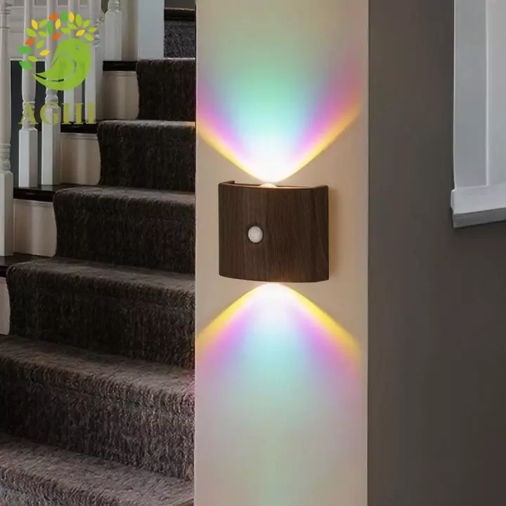 Đèn tường cảm ứng LED BLAZELINK, Lắp đặt đèn mềm Đèn ngủ, Cảm biến hồng ngoại đa chức năng Đèn tường cảm biến chuyển động 3 màu / đèn Neon