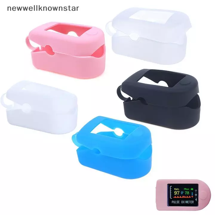 Newwellknownstar Túi Bảo Quản Silicon Kẹp Ngón Tay Máy Đo Oxy Vỏ Bảo Vệ Máy Đo Oxy Y Tế Giá Đỡ Bảo Vệ Ngón Tay Xung Bảo Vệ Braet QWE