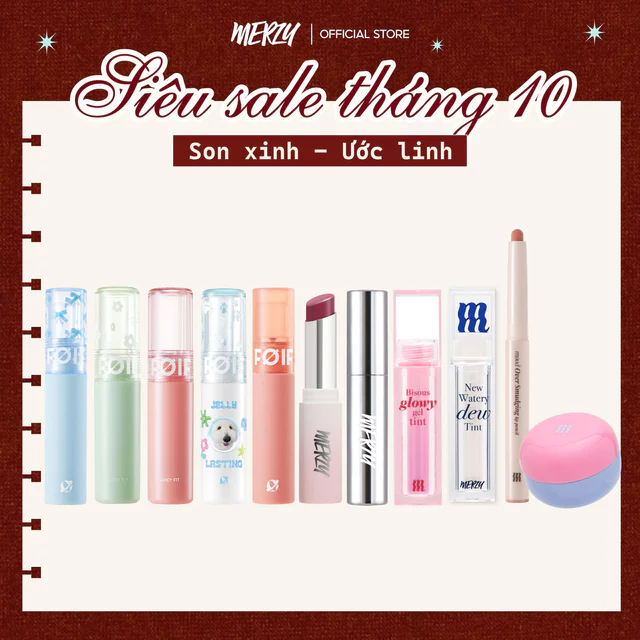 [MERZY OUTLET] SON TINT BISOUS/ LIP MOUSSE/ LIP BALM/ DEW TINT/ GLAM/ LIP PENCIL/ SON FOIF