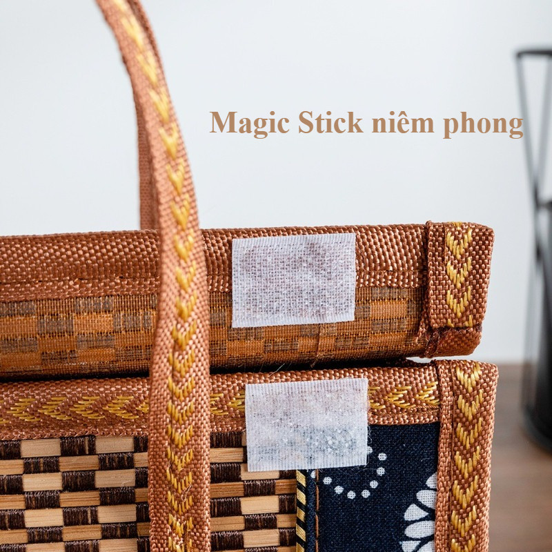 Giỏ đựng quà Tiết mây tre đan cao cấp，Ren đẹp, công suất lớn Ngoài trời/sử dụng hàng ngày/tặng quà