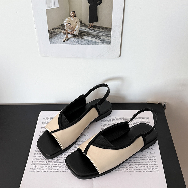 Dép Sandal Nữ Atikota Thời Trang Retro Đa Năng Thoải Mái Nhẹ Dép Thường Ngày