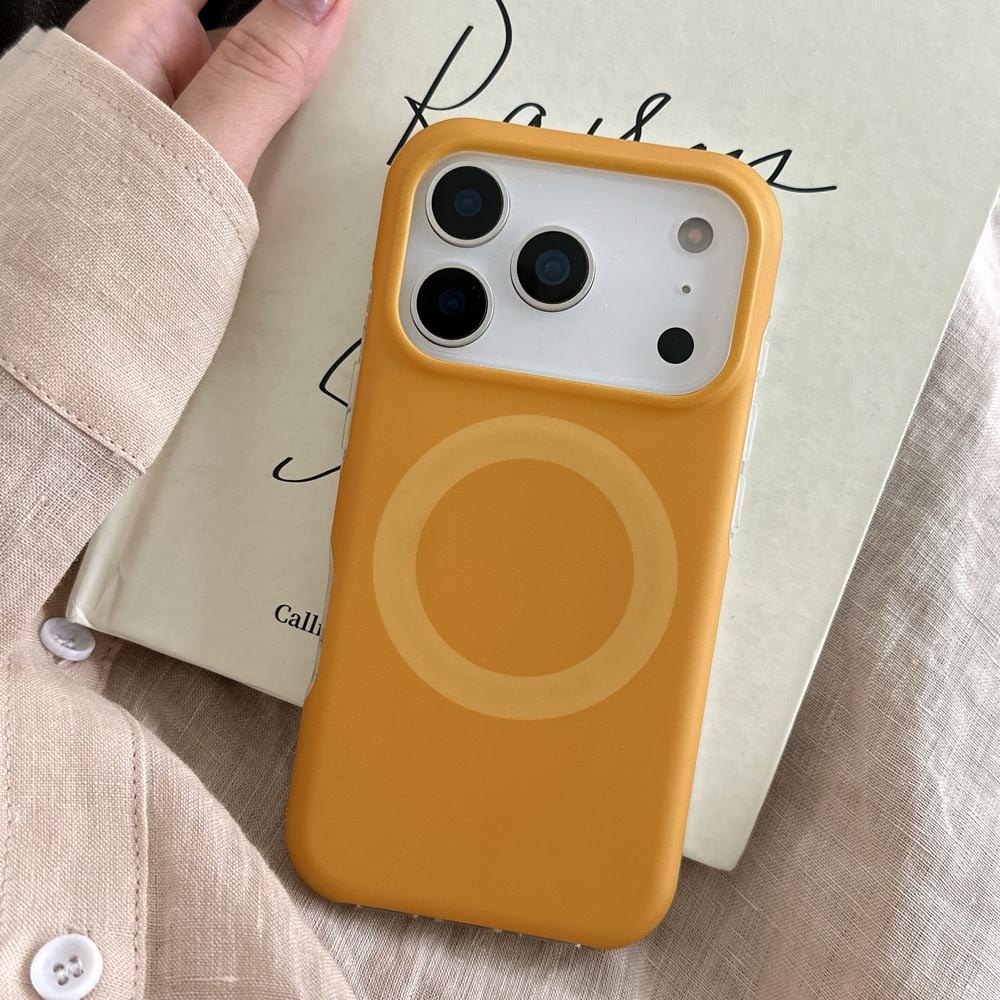 Ốp Lưng Cứng Tương Thích Với iPhone 13 14 14Pro 14ProMax 15 15Pro 15ProMax 16 16Pro 16ProMax 17 17Pro 17ProMax 17Air Retro Họa Tiết Màu Trơn Nam Châm