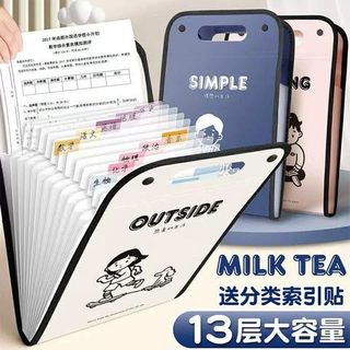 Cặp đựng tài liệu nhiều ngăn hình dễ thương – Túi hồ sơ xách tay nhiều ngăn khổ A4
