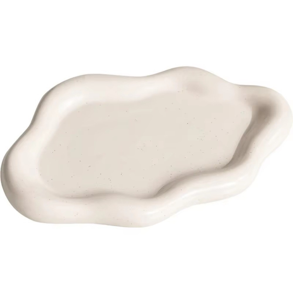 Khay đựng đồ trang sức SUNKISSD, Tấm lưu trữ bằng nhựa hình đám mây, Đồng hồ đựng đồ trang sức Mini sang trọng nhẹ / Lưu trữ chìa khóa