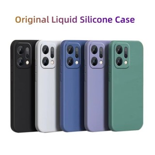 Tương Thích Cho OPPO A5i A6 A5 Pro Reno 14F 14 13 Pro Ốp Lưng Mềm Sang Trọng Nguyên Bản Vuông Lỏng Silicon Điện Thoại
