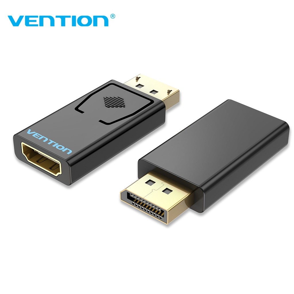Bộ Chuyển Đổi Vention DP Sang HDMI 4K 1080P Đực Cái, Chuyển Đổi Video Âm Thanh Mạ Vàng Cổng Hiển Thị Cho PC Laptop