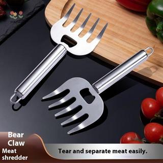 Pengtao13 Móng Vuốt Cắt Thép Không Gỉ Công Thái Thực Phẩm Cắt Nĩa Dụng Cụ Nhà Bếp Cách Nhiệt Dễ Dàng Cắt Gà Và Thịt Bò Để Nướng Mới