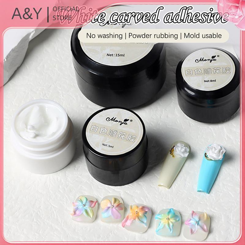 A & Y 5 / 8 / 15ml Keo dán móng tay chắc chắn -Wipe Gel cho kim cương giả & đá quý Dụng cụ dính trang sức Miếng dán UV Keo dán mô hình liên kết.
