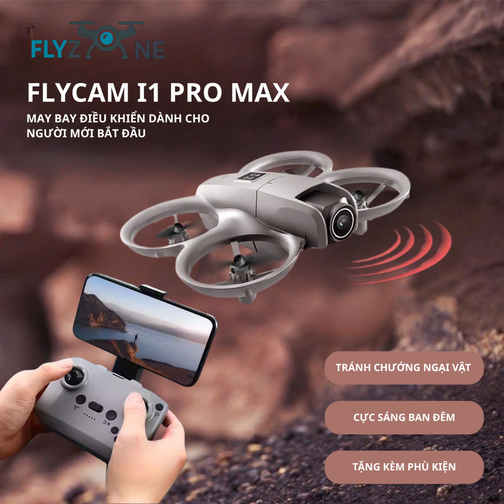 FLYCAM I1 PRO TÍCH HỢP LED BAY ĐÊM SIÊU SÁNG, BẢO VỆ TOÀN DIỆN, NHÀO ...
