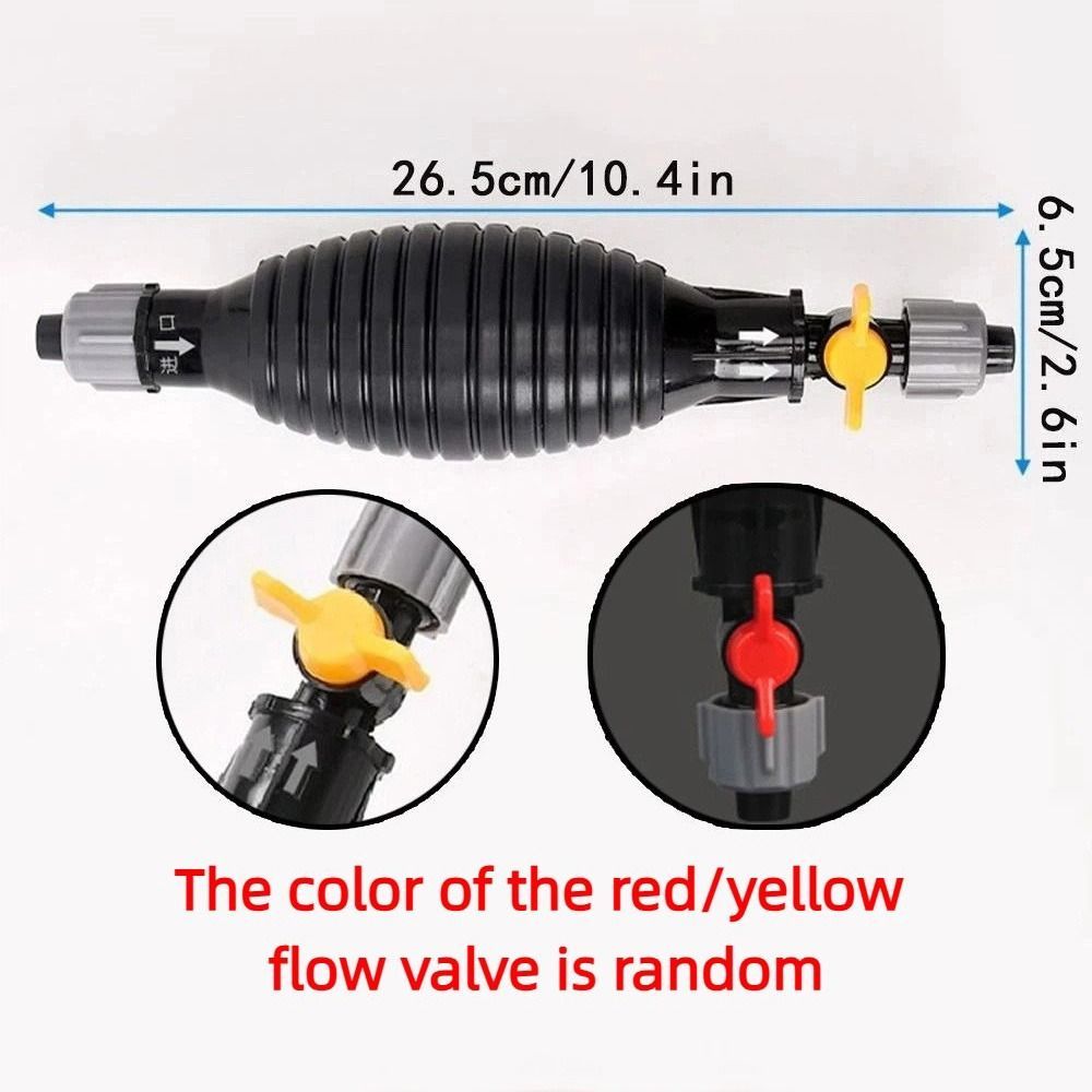 Máy bơm dầu khí cầm tay MOCOVED, Máy bơm vòi Siphon chạy xăng đa năng an toàn, Hướng dẫn sử dụng ống hút với ống bền Máy bơm nhiên liệu ô tô màu đen
