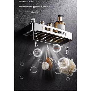 【 KOHLER 】Kệ phòng tắm bằng thép không gỉ 304 cổ điển cho bếp và phòng tắm, gắn tường, giỏ hình tam giác một/two lớp, gi
