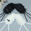 Băng Đô JVSUB Gothic, Mũ Đội Đầu Cosplay Ruy Băng Gothic, Có Kẹp Tóc Trái Tim Tình Yêu Ren Xù Mũ Phụ Kiện Tóc