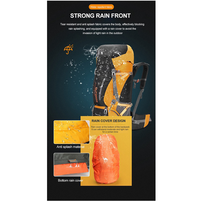 Balo CAMEL CROWN 65L chống nước cho hoạt động dã ngoại/ cắm trại