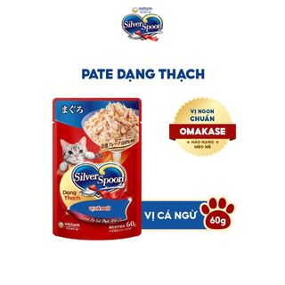 Pate Silver Spoon Gói 60g, Hương Vị Thật Omakase Từ NHẬT BẢN, Thơm Ngon, Dễ Tiêu Hóa