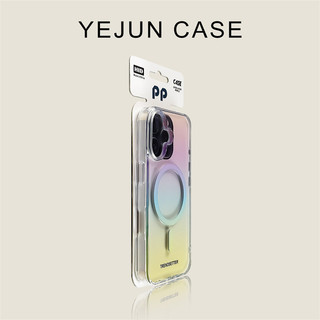 Ốp điện thoại di động từ tính acrylic màu Gradient cho iPhone17 16 15 14 13 12 11 Pro Max bảo vệ camera chống sốc chống rơi mặt sau cứng