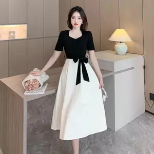 Đầm trắng bigsize nữ tiểu thư thiết kế sang chảnh pháp đầm hack dáng mặc nhà dạo phố suông chữ a