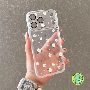 Ốp Điện Thoại Hoa Thanh Lịch Có Ống Kính Kính Cho Redmi K80 K70 K70E K60 K50 K50i K40 Gaming K40s K30 Ultra K30i K20 Pro Plus + 5G 4G Vỏ Chống Sốc Dễ Thương