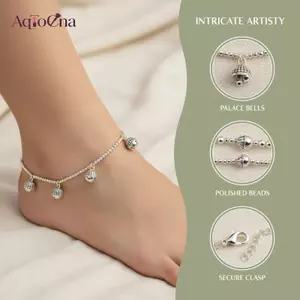 AqToCna Rắn Dây Xích Vòng Chân Có Thể Điều Chỉnh Nữ Cô Gái Trang Sức Bãi Biển Mùa Hè Sang Trọng Chân Phụ Kiện Quà Tặng Ngày Lễ Thời Trang Đơn Giản AqToCna