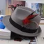 ZENZON Trang trí lông vũ Mũ Fedora, Trang phục Fedora Mũ Topper Mũ, Mũ len thời trang Panama Jazz Mũ len Halloween