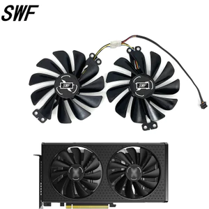I-95MM FY010010Quạt Card Đồ Họa M12LPA FDC10U12S9-C RX6600 6600XT Cho XFX Radeon RX 6600 XT Gaming Video Card Fan- *