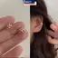 MAKY 1 Chiếc Bông Tai Lá Kim Loại Dễ Thương Kẹp Trên Bông Tai Cho Nữ Bé Gái Không Giả Xuyên Sụn Bông Tai Vòng Tai VN