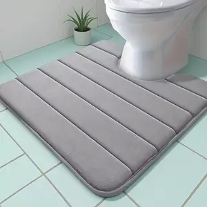 Thảm vệ sinh hình chữ U B & N Thảm phòng tắm Thảm phòng tắm Thảm phòng tắm Memory Foam Thảm tắm chống trượt siêu thấm.