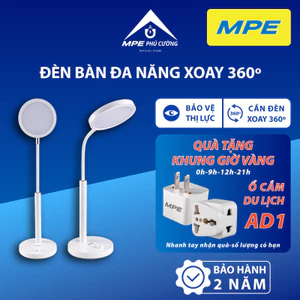 MPE - Đèn bàn đa năng 10W điều chỉnh độ sáng xoay 360 độ Chính hãng MPE Phú Cường