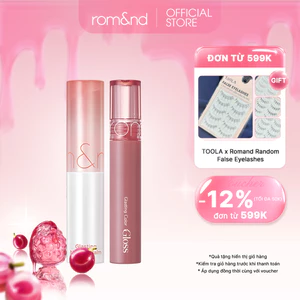 Combo Son Dưỡng Romand Glasting Melting Balm + Son Bóng Romand Glasting Color Gloss