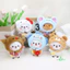 Giảm Giá [Giảm Giá] Một hoặc Hai Vải Búp Bê Sang Trọng Sáng Tạo Mũ Rơm Một hoặc Hai Ba Lô Vải Đồ Trang Trí Quà Tặng & - &