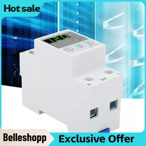 Belleshopp Bộ bảo vệ điện áp thấp 120VAC Tự phục hồi Tự động đặt lại Công tắc bảo vệ điện áp có thể điều chỉnh cho thiết bị bảo vệ thiết bị gia dụng