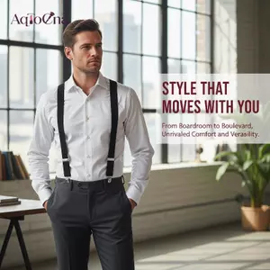 AqToCna Co Giãn Có Thể Điều Chỉnh Suspender Dành Cho Người Lớn Và Trẻ Em - Nam Nữ Suspender Set Dành Cho Trẻ Em Bé Trai Bé Gái Phụ Kiện Cưới AqToCna