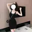 Váy Vest không tay cay ngọt ngào kiểu Mỹ mùa hè Thiết kế thích hợp sang trọng Slim-fit Hẹp ôm mông ôm sát eo