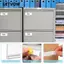 GETVOW 10 Túi Đựng Thẻ Chỉ Số PVC, Chất Liệu PVC Trong Suốt Nhãn Kệ Tự Dính, 50 Chiếc Tự Dính Thẻ Chỉ Số Tiện Lợi Thẻ Kích Thước Màn Hình Bán Lẻ