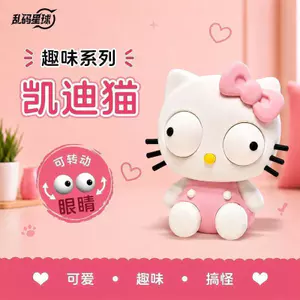 Hầu hết lời khen ngợi Đôi mắt vui nhộn Di chuyển hello kitty Tay văn phòng Búp bê sáng tạo In 3D hello kitty Trang trí mô hình Đồ chơi giải nén Máy tính để bàn Quà tặng trang trí quà tặng
