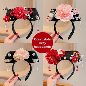 JULYHOT Truyền Thống Trung Quốc Hanfu Sườn Xám Phụ Kiện Công Chúa Cổ Đại Gege Hoàng Gia Mũ Đội Đầu Chụp Ảnh Mũ Massivedeals