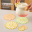 Hoa Cúc Hoa Hướng Dương Silicon Cách Nhiệt Thảm Placemat Cassette Thảm Coaster Bát Thảm Đĩa Rau Bàn Ăn Thảm Chịu Nhiệt Độ Cao Chống bỏng