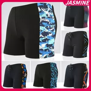 JASMINE Quần Bơi Nam Chống Rỉ Mồ Hôi Người Lớn Kích Thước Lớn Qui-Drying Boxer Quần Short Spa Đi Biển Rời Quần Bơi JASMINE