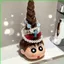 HT3 Crayon Shin-chan Nohara Shinnosuke Đa Năng Dây Buộc Tóc Giá Để Đồ Phòng Tắm Lối Vào Trang Trí TH3
